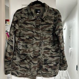 Cut From the Cloth Camo Utility Jacket Size M